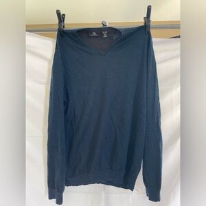 Calvin Klein Men's Blue Sweater 100% Merino wool